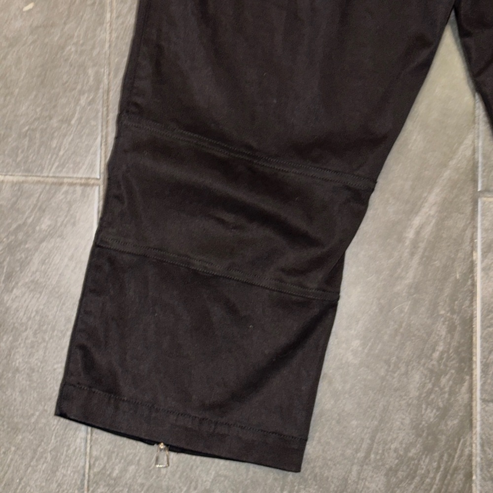 Free People Black Capri Pants with Zipper Accents - Picture 14 of 15